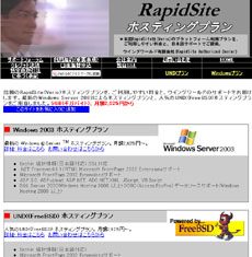 RapidSite�z�X�e�B���O�v����